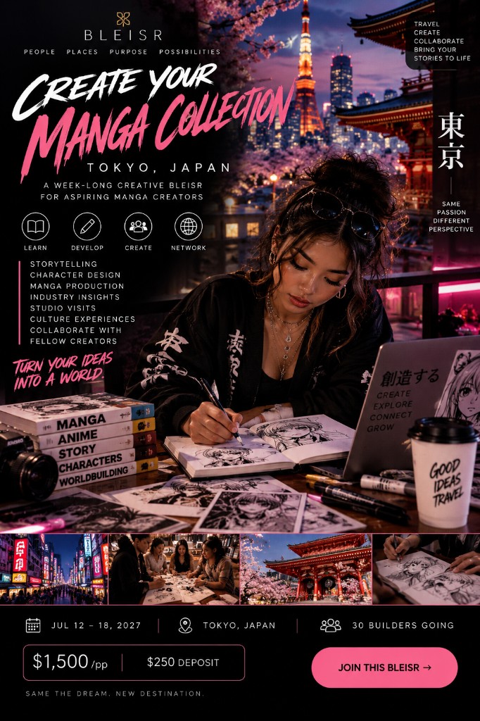 Create Your Manga Collection Tokyo Bleisr flyer